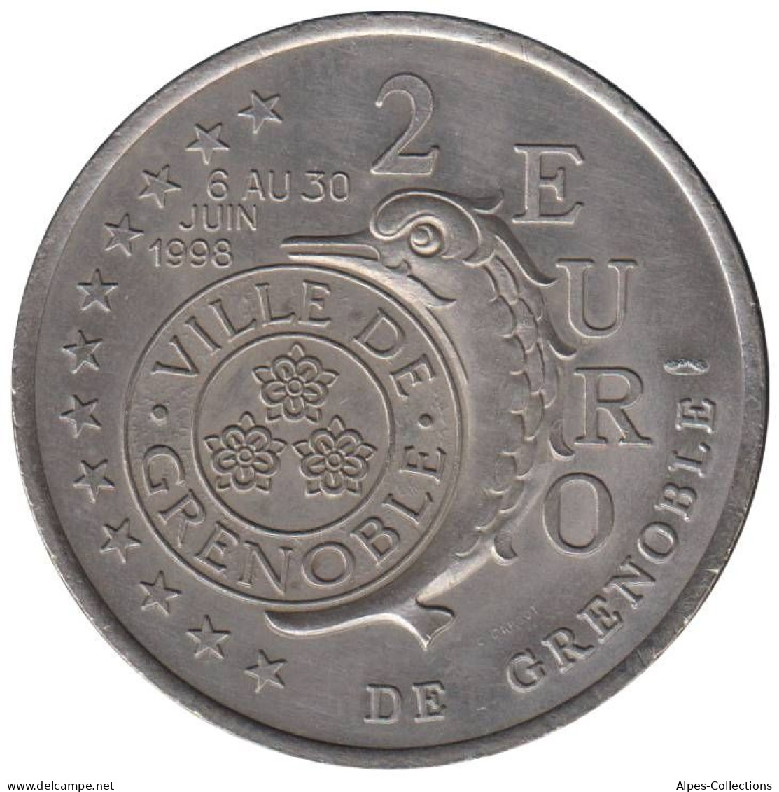 GRENOBLE - EU0020.1 - 2 EURO DES VILLES - Réf: T487 - 1998 - Euro Der Städte