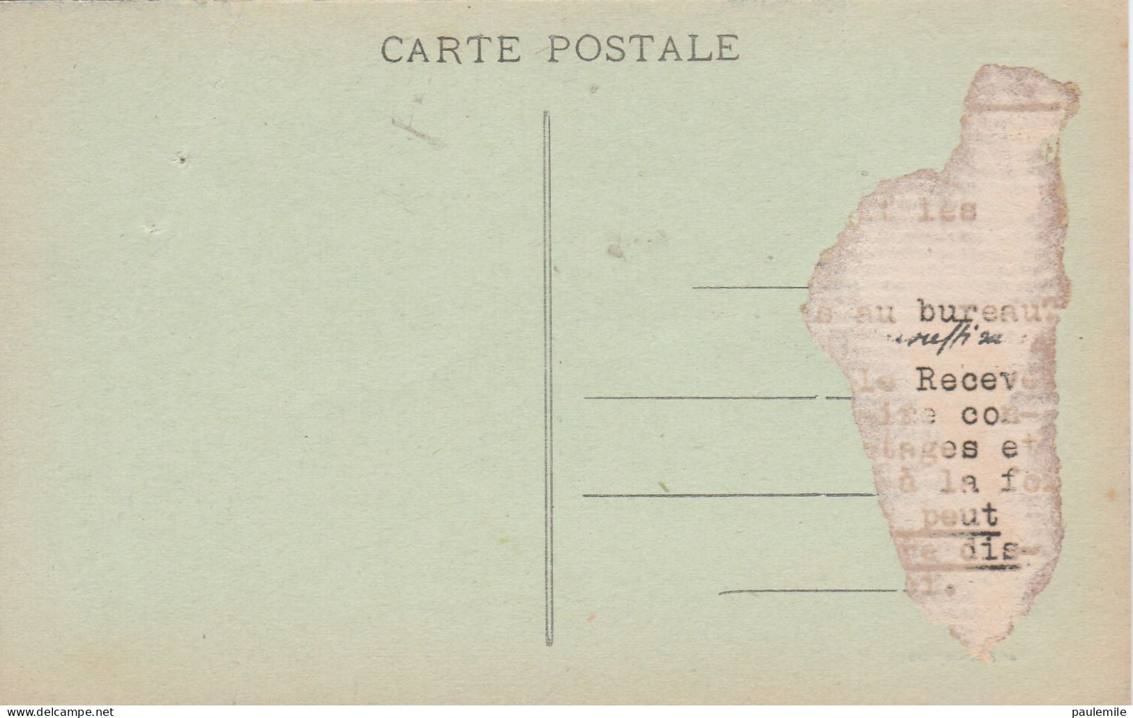 CPA  TRES ANCIENNE   MERUE OISE LA POSTE   DECOLLEE 2 SCANS - Postal Services