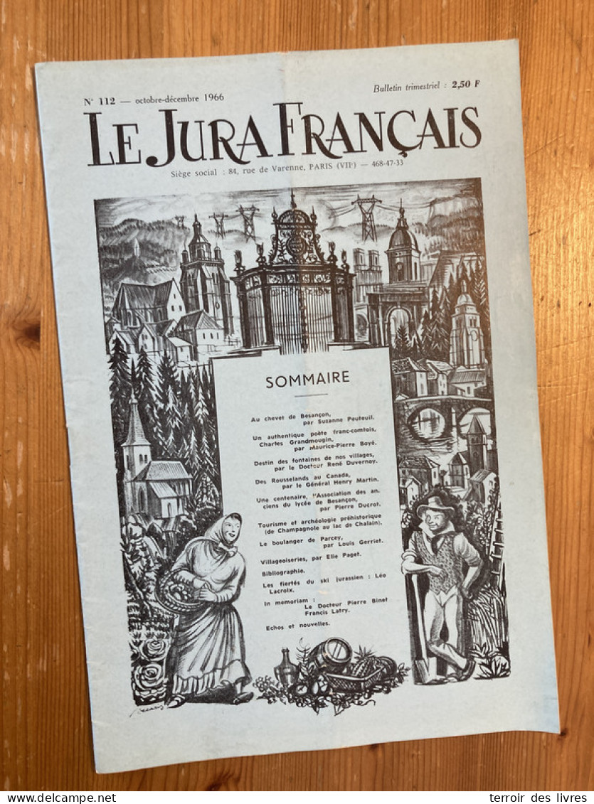 Le Jura Français 1966 112 VESOUL SAINTE MARIE LORAY FONTENOIS LES MONTBOZON Le PARCEY CHAMPAGNOLE CHALAIN - Franche-Comté