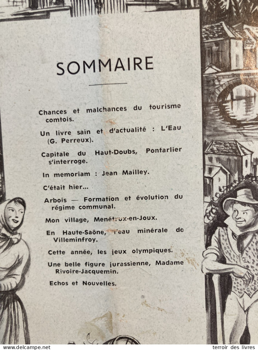 Le Jura Français 1964 101 PONTARLIER ARBOIS MENETRUX EN JOUX VILLEMINFROY - Franche-Comté