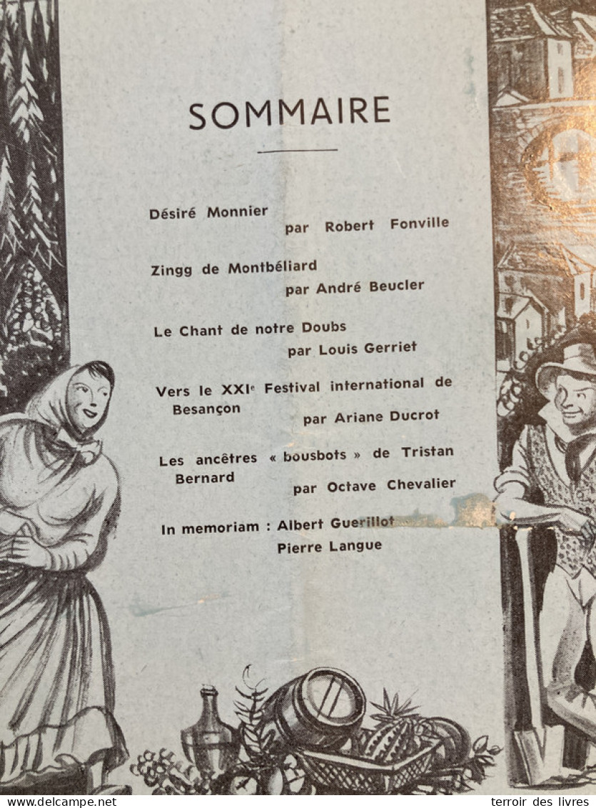 Le Jura Français 1968 119 Desire Monnier Louis Guerriet Lons-le-Saunier Domblans Le Chant De Notre DOUBS  - Franche-Comté
