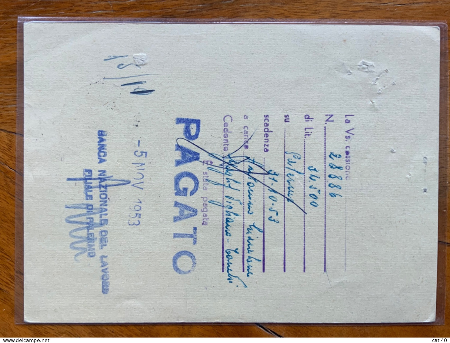 C.P. LEONARDO DA VINCI  20 L. (MAGLIO) USATA COME R.R. PALERMO 9/11/53 - Stamped Stationery