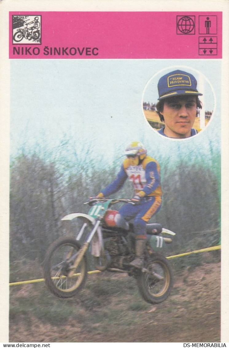 Motocross Niko Sinkovec From Grosuplje Slovenia Trading Card Svijet Sporta - Sport Moto