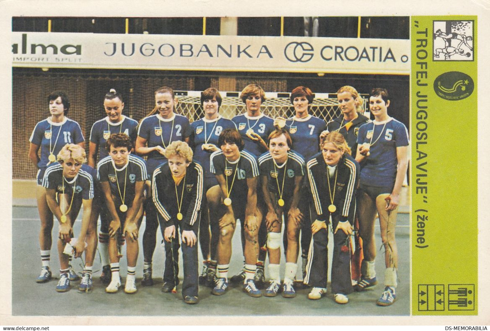 Handball Tournament Trophy Of Yugoslavia Trading Card Svijet Sporta - Handball