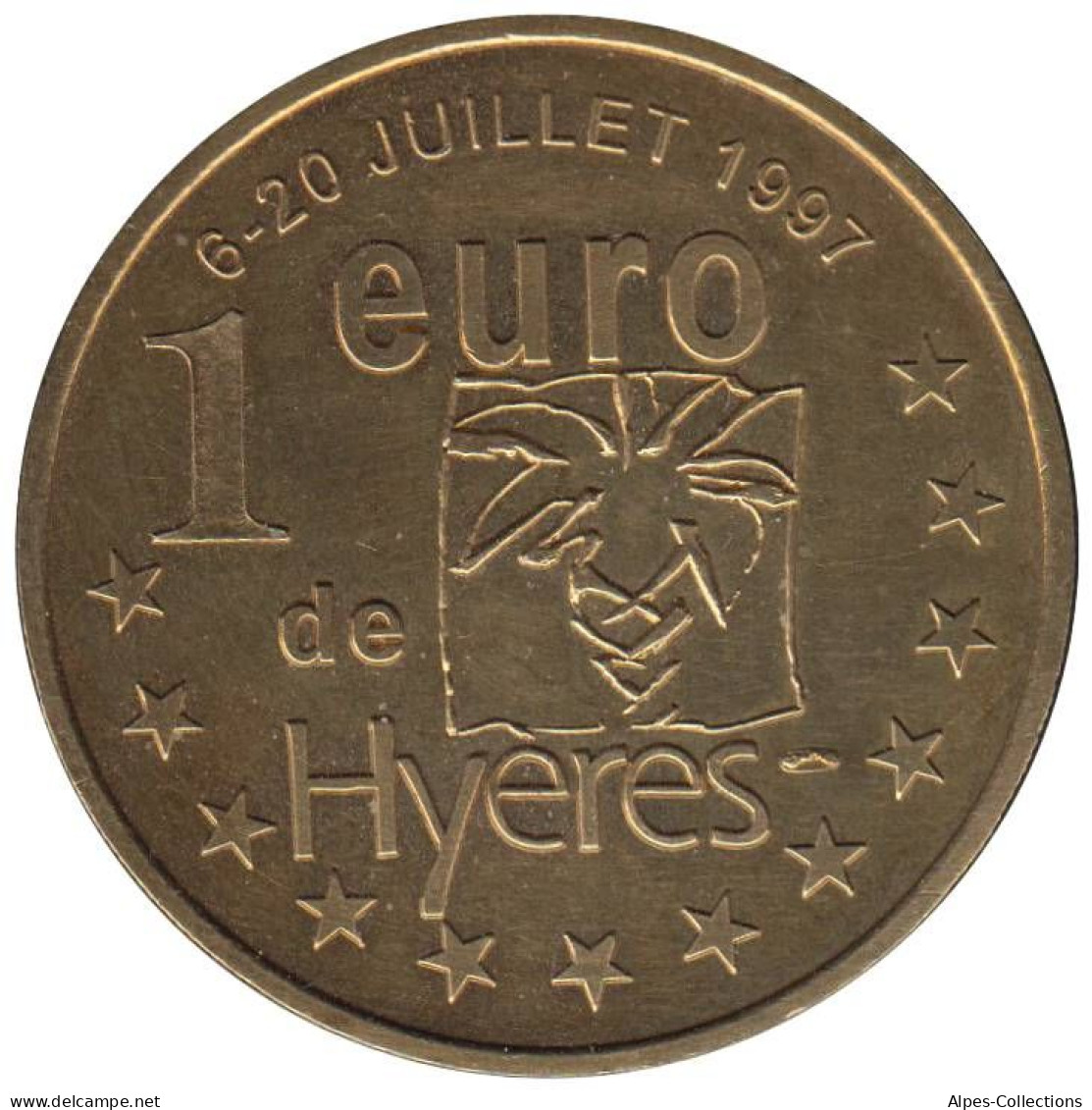 HYERES - EU0010.1 - 1 EURO DES VILLES - Réf: T295 - 1997 - Euro Der Städte