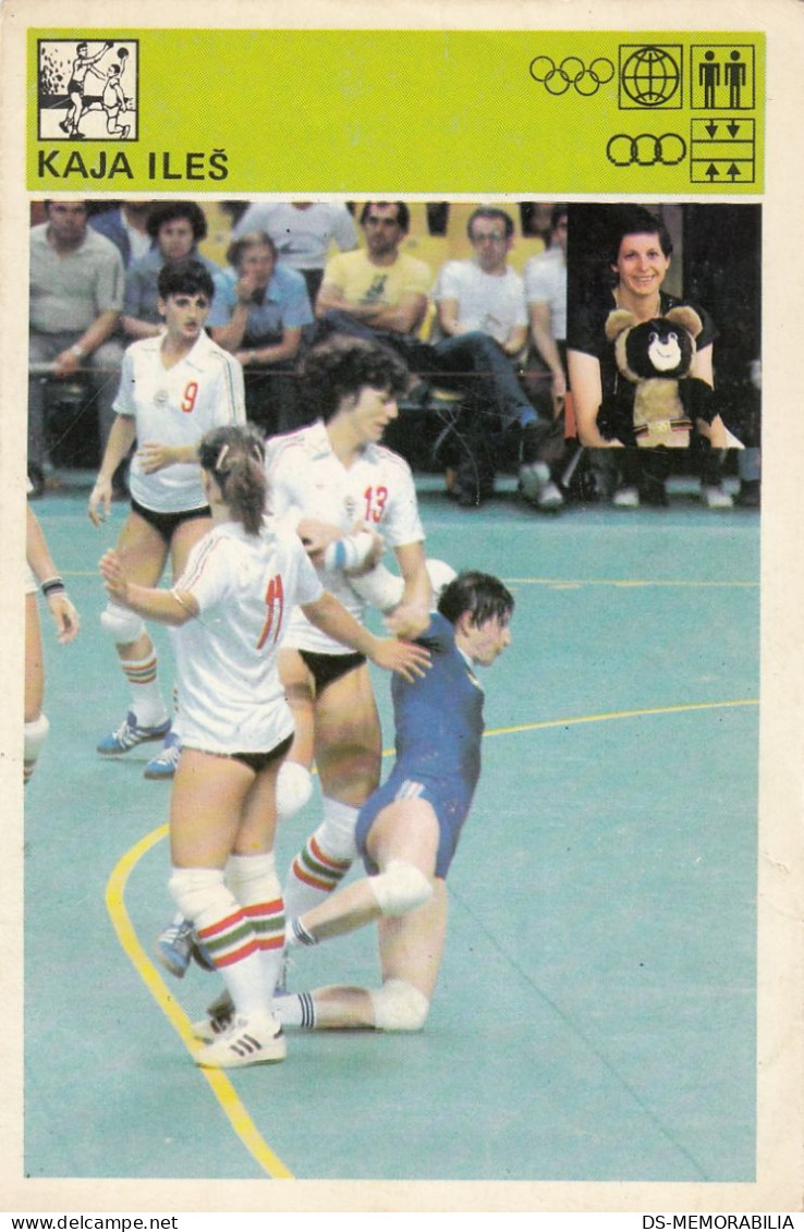 Handball Kaja Ileš Yugoslavia Trading Card Svijet Sporta - Handball