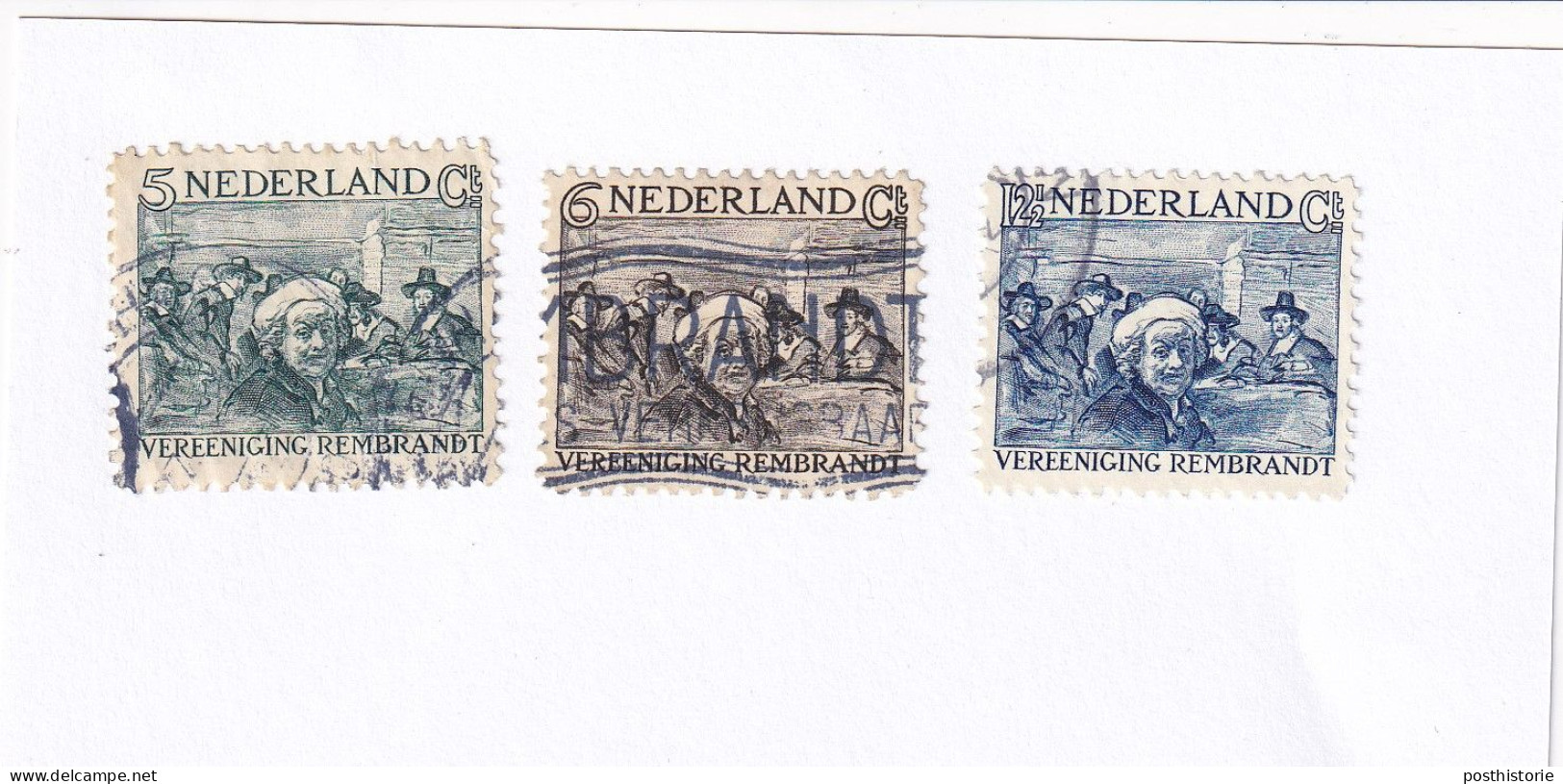 Rembrandzegels 1930 Nvph 229/231 - Gebraucht