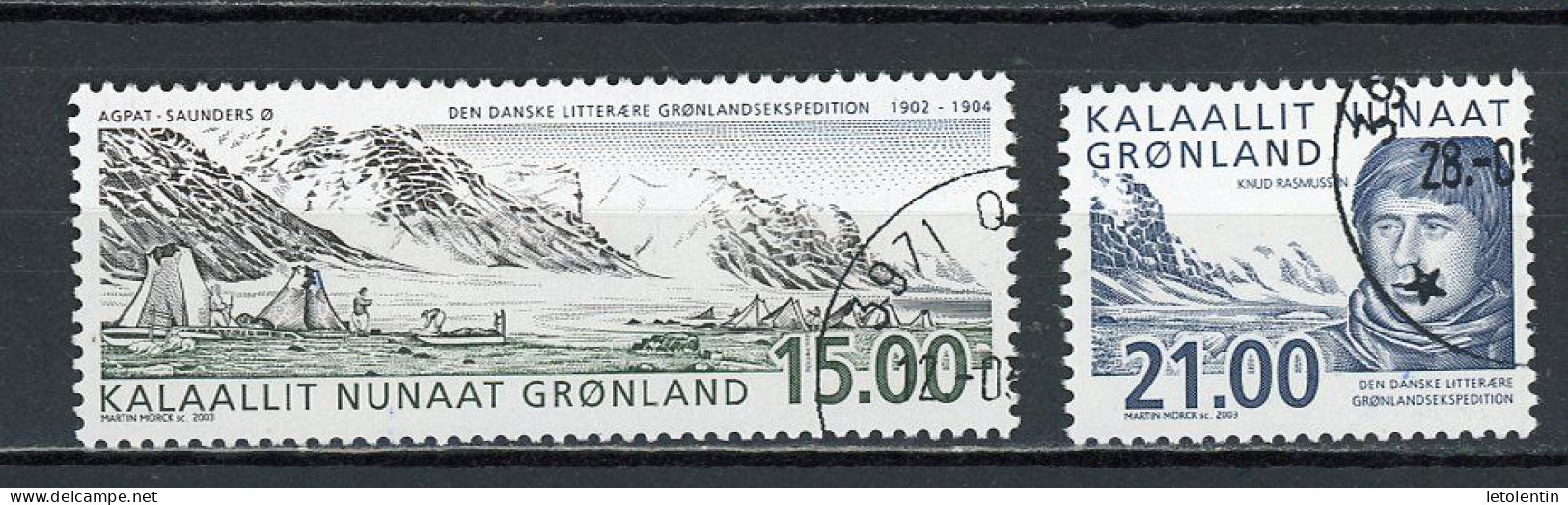 GROENLAND - EXPÉDITION - N° Yvert 375+376 Obli. - Gebraucht