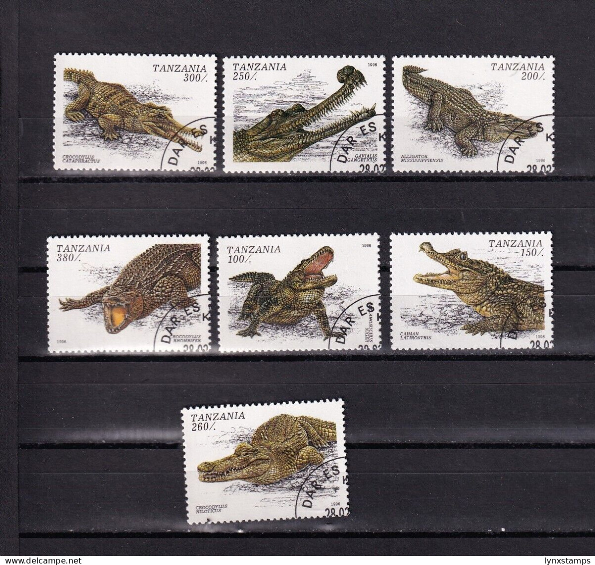 SA02 Tanzania 1996 Armored Lizard Used Stamps - Tanzania (1964-...)