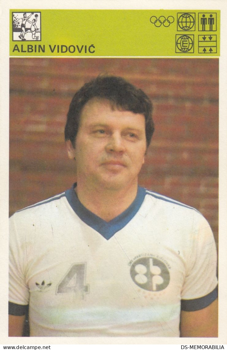 Handball Albin Vidovic Yugoslavia Trading Card Svijet Sporta - Balonmano