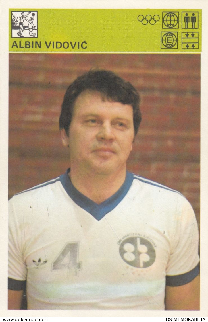 Handball Albin Vidovic Yugoslavia Trading Card Svijet Sporta - Pallamano