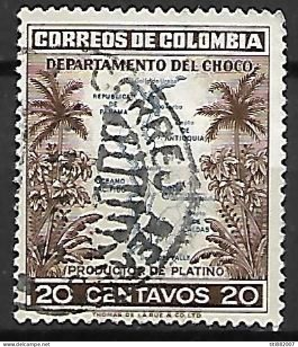 COLOMBIE   -   Production De Platine,  Oblitéré - Minéraux