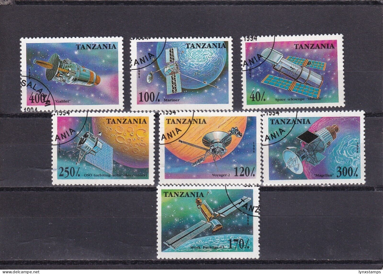SA02 Tanzania 1994 Space Exploration Used Stamps - Tanzania (1964-...)