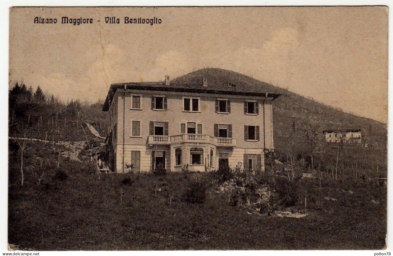 ALZANO MAGGIORE - VILLA BENTIVOGLIO - BERGAMO - 1916 - Vedi Retro - Bergamo