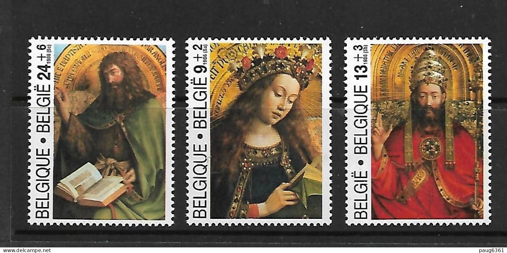 BELGIQUE 1986 PEINTURES  YVERT  N°2206/2208 NEUF MNH** - Religious