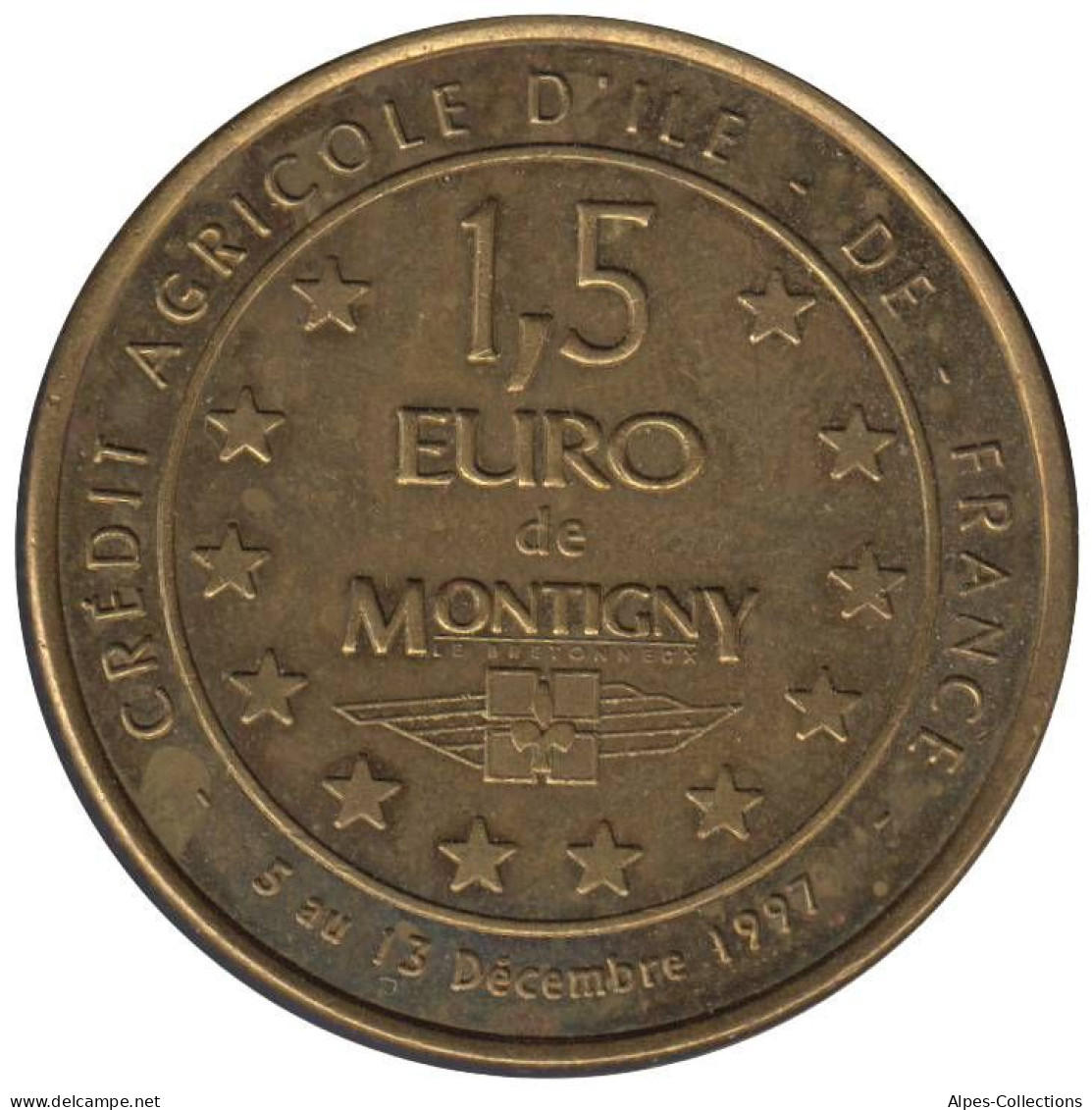 MONTIGNY - EU0015.1 - 1,5 EURO DES VILLES - Réf: NR - 1997 - Euros Des Villes