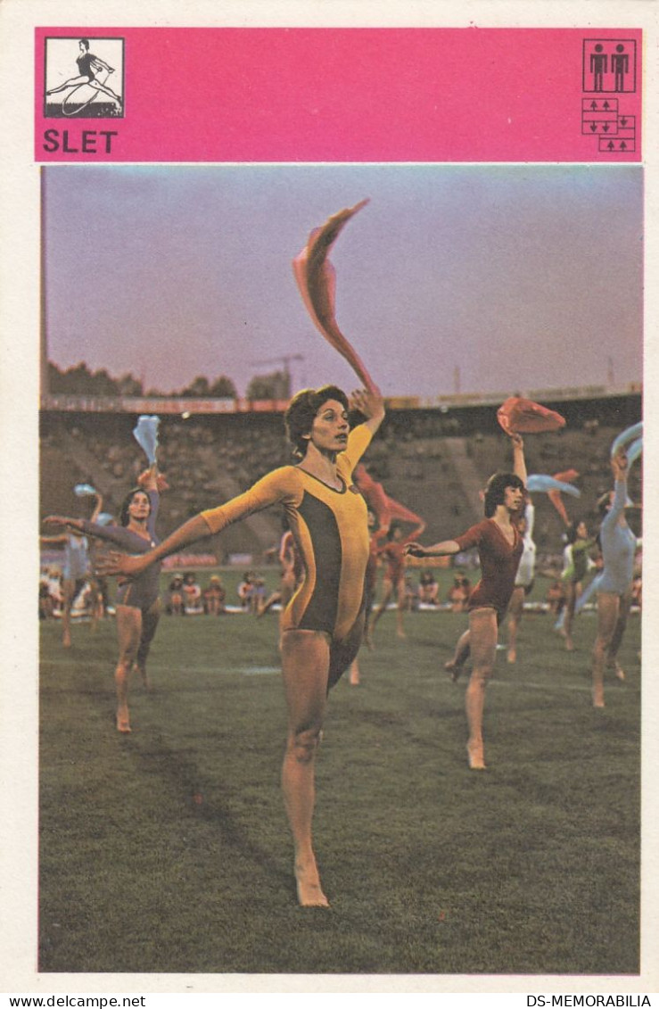 Slet - Youth Sports Festival In Yugoslavia Trading Card Svijet Sporta - Gymnastique