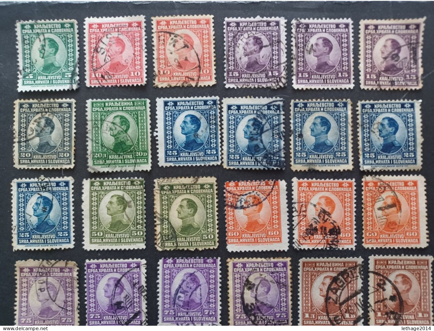 JUGOSLAVIA YUGOSLAVIA 1919 ALESSANDRO E RE PIETRO I 21 SCANNERS + MANY FRAGMANT OBLITERE STOCK LOT MIX  --- GIULY - Used Stamps