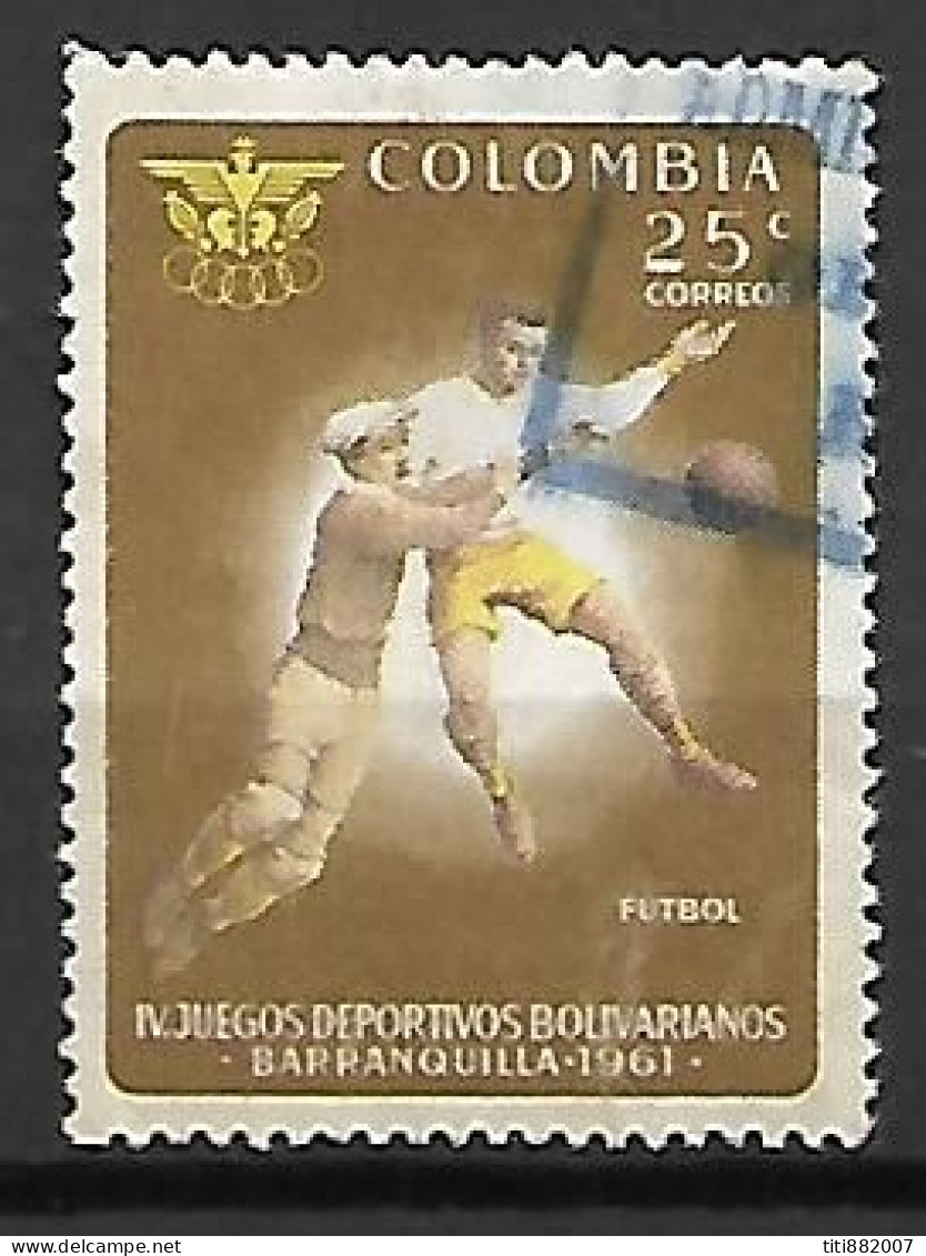 COLOMBIE   -  1961.  Football,  Oblitéré - Usados