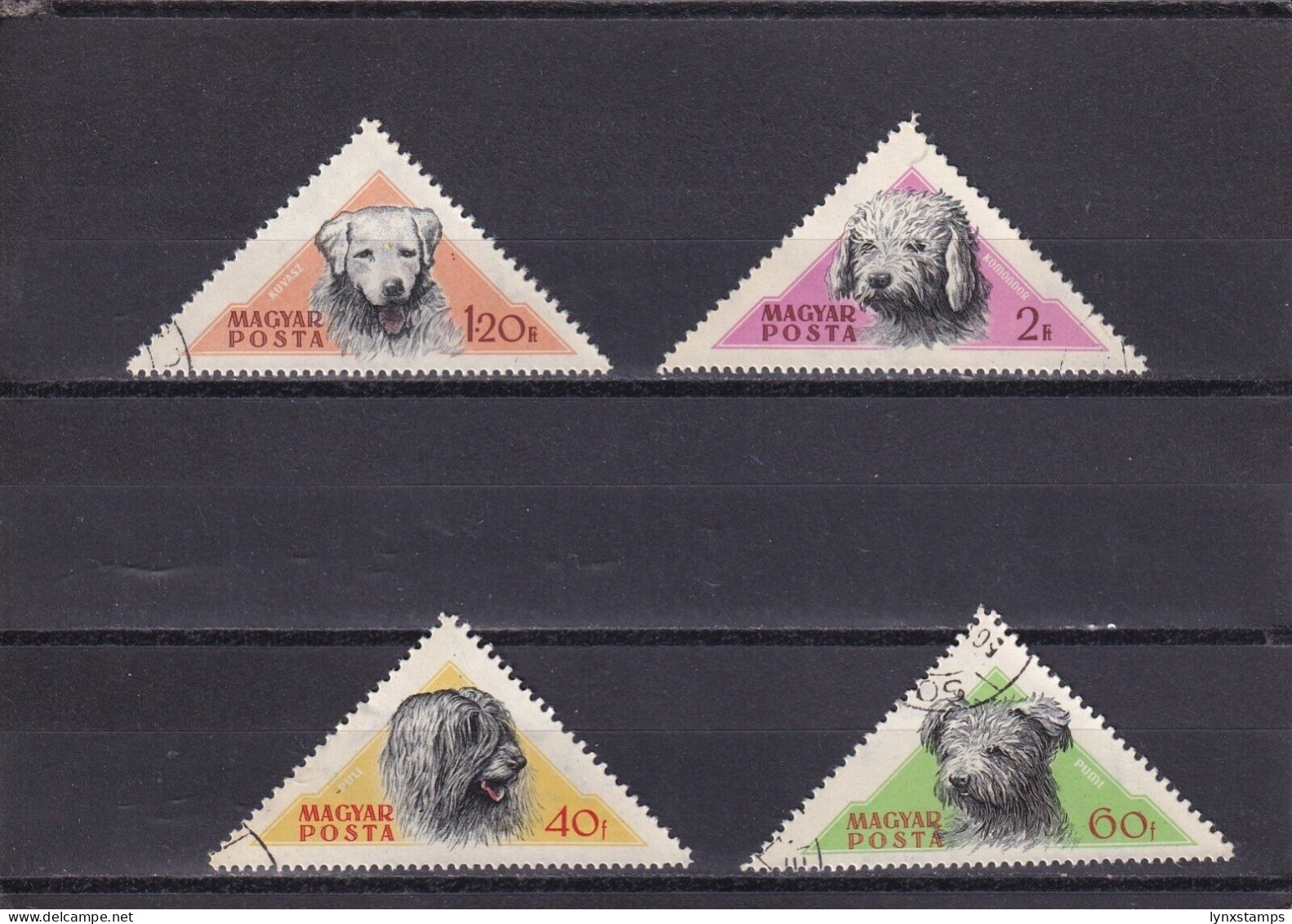 SA02 Hungary 1956 Hungarian Dogs Used Stamps - Gebraucht