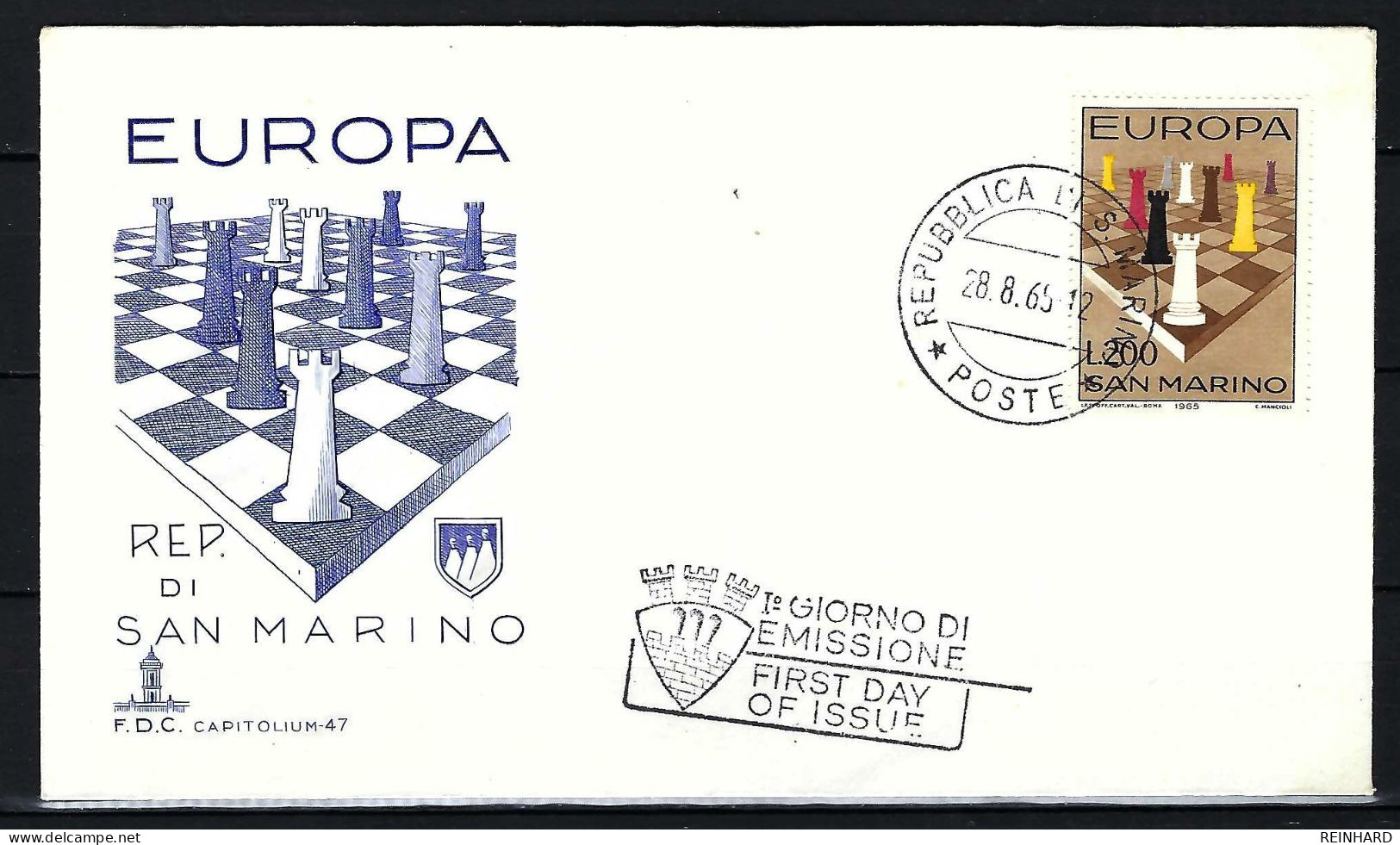 SAN MARINO FDC Mit Europamarke 1965 - Siehe Bild - FDC