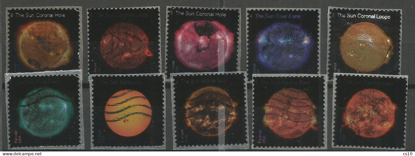 USA 2021 The Sun Activity  SC. # 5598/5607 - Cpl 10v Set In VFU Condition - Sammlungen