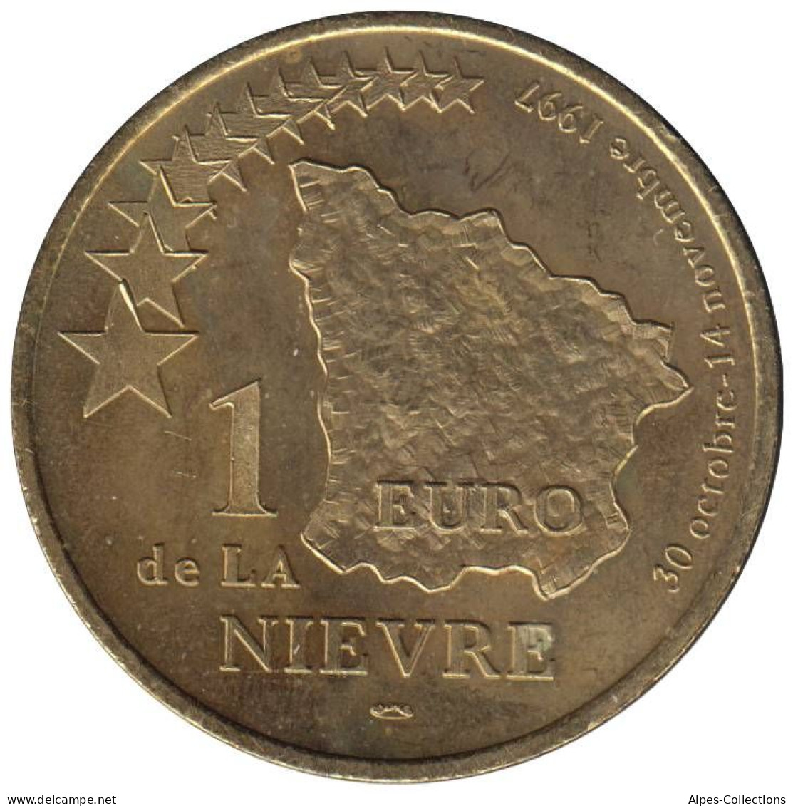 NIEVRE - EU0010.2 - 1 EURO DES VILLES - Réf: T341 - 1997 - Euro Van De Steden