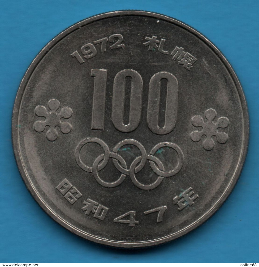 JAPAN 100 YEN 47 (1972) Y# 84 Winter Olympics, Sapporo - Japon