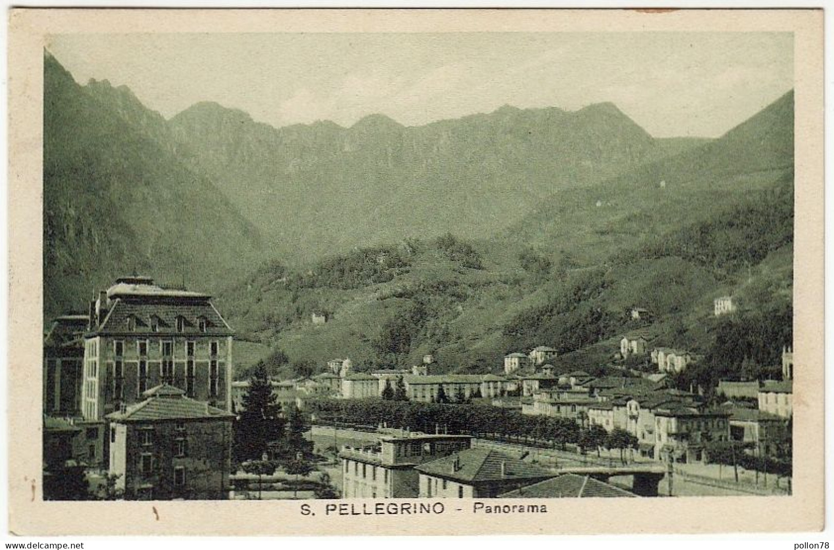 S. PELLEGRINO - PANORAMA - BERGAMO - 1928 - Vedi Retro - Bergamo