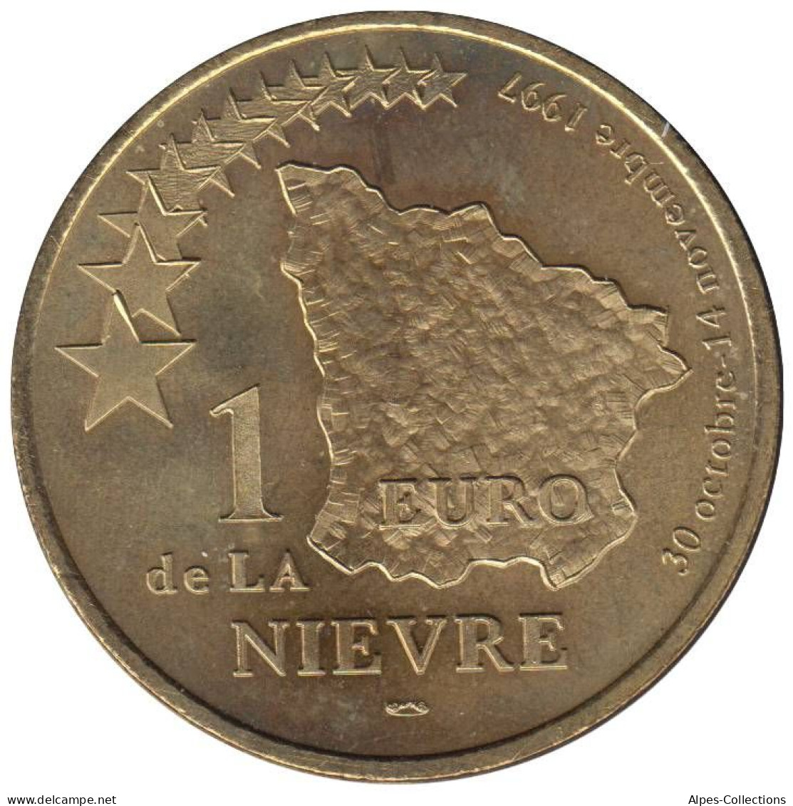 NIEVRE - EU0010.3 - 1 EURO DES VILLES - Réf: T341 - 1997 - Euro Van De Steden