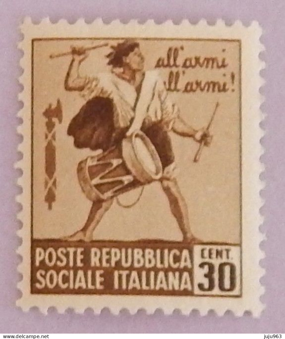 ITALIE REPUBLIQUE SOCIALE  YT 29  NEUF**MNH ANNÉE 1944 - Neufs