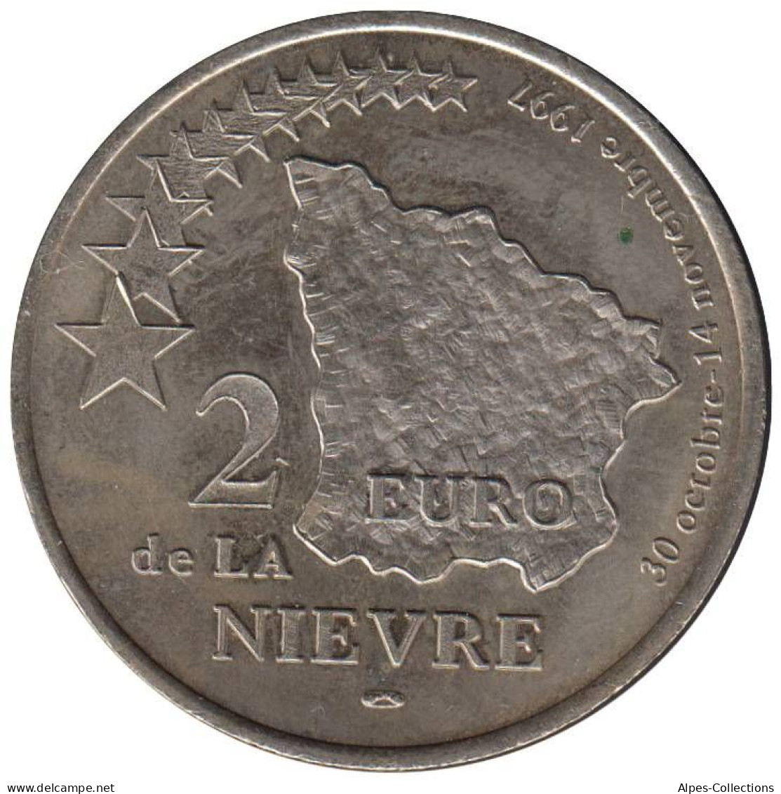 NIEVRE - EU0020.2 - 2 EURO DES VILLES - Réf: T342 - 1997 - Euros Des Villes