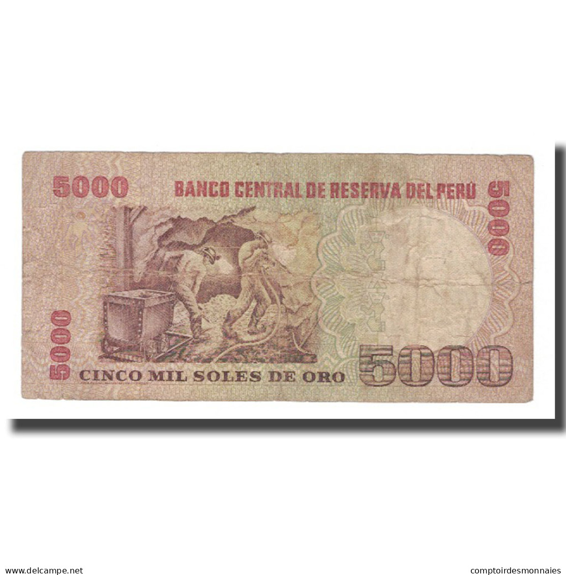 Billet, Pérou, 5000 Soles De Oro, 1981, 1981-11-05, KM:123, TB - Pérou