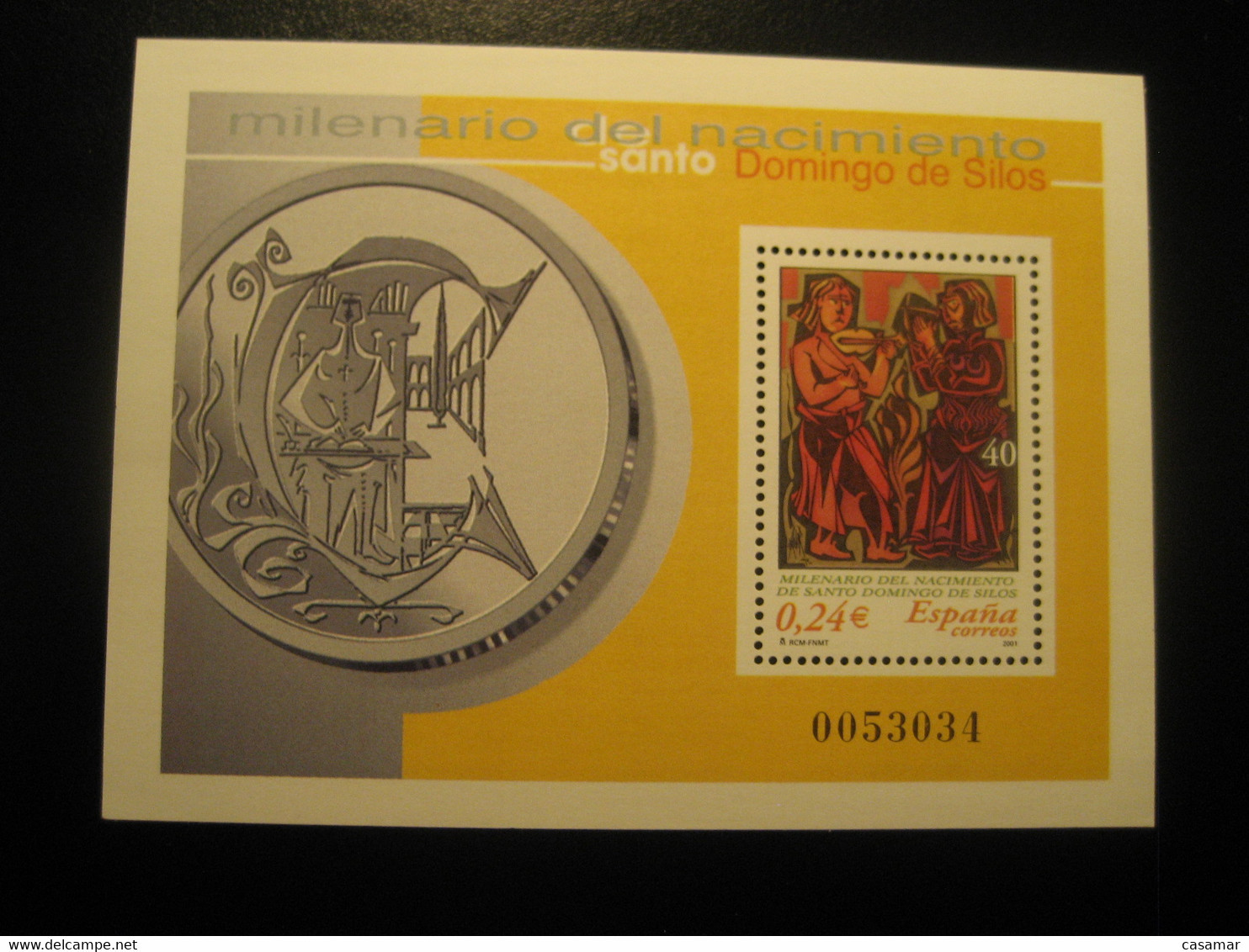 SANTO DOMINGO DE SILOS Burgos 2001 Milenario Stamp Bloc SPAIN Heraldry - Blocs & Hojas