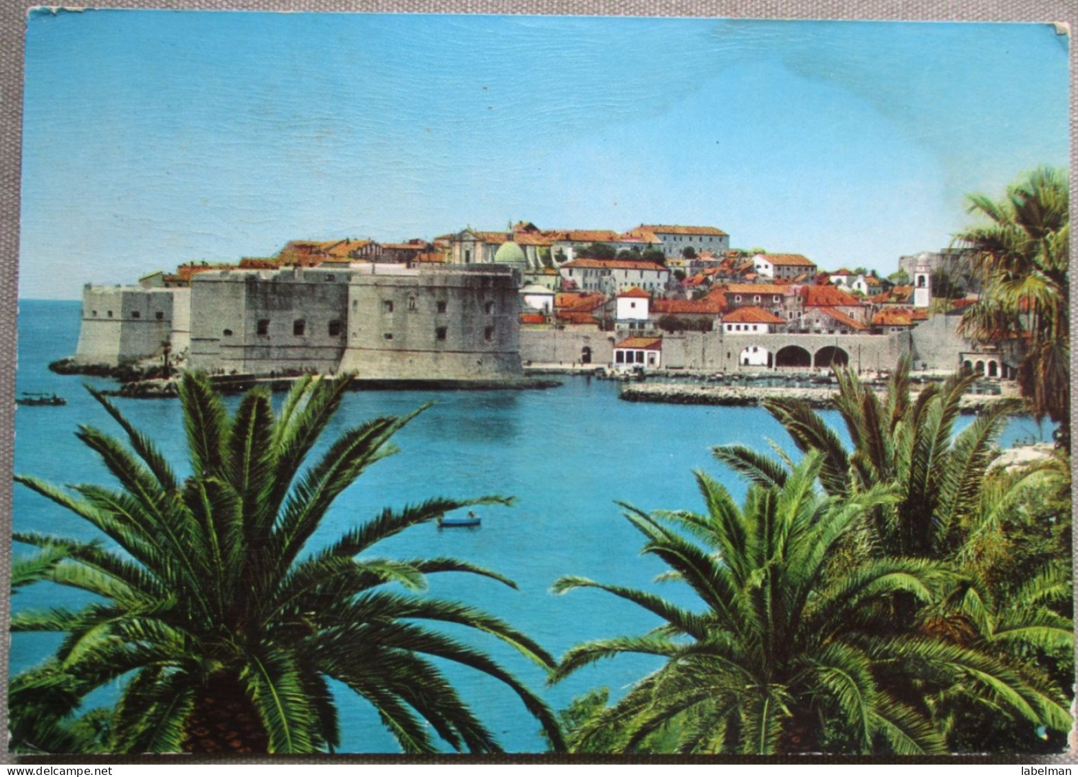 CROATIA DUBROVNIK JUGOSLAVIA POSTCARD CARTOLINA ANSICHTSKARTE CARTE POSTALE POSTKARTE CARD KARTE - Hotelaufkleber