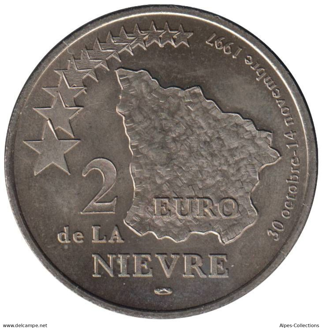 NIEVRE - EU0020.3 - 2 EURO DES VILLES - Réf: T342 - 1997 - Euros Of The Cities