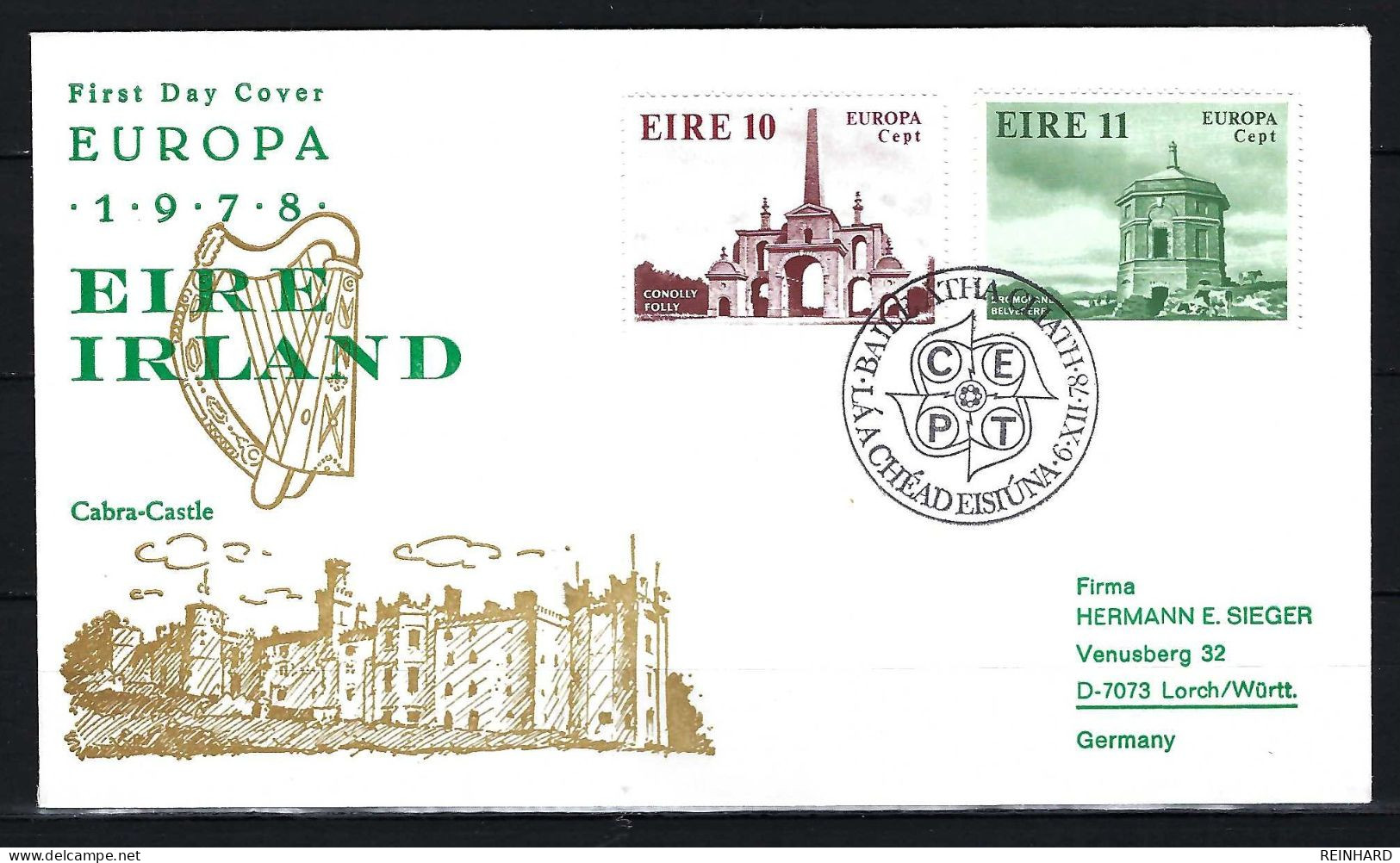 IRLAND FDC Mit Komplettsatz Europamarken 1978 - Siehe Bild - FDC