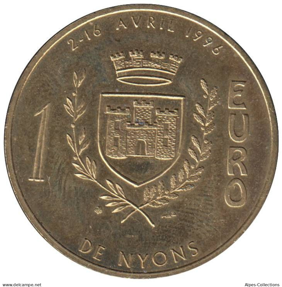 NYONS - EU0010.1 - 1 EURO DES VILLES - Réf: T190 - 1996 - Euros Des Villes