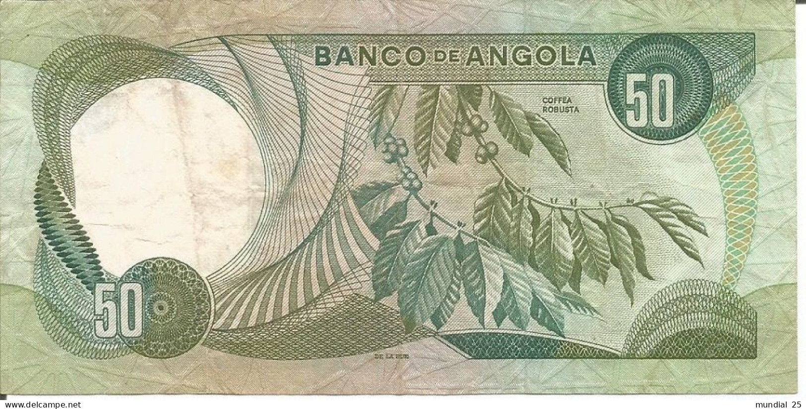 ANGOLA PORTUGAL 50$00 ESCUDOS 24/11/1972 #2 - Angola