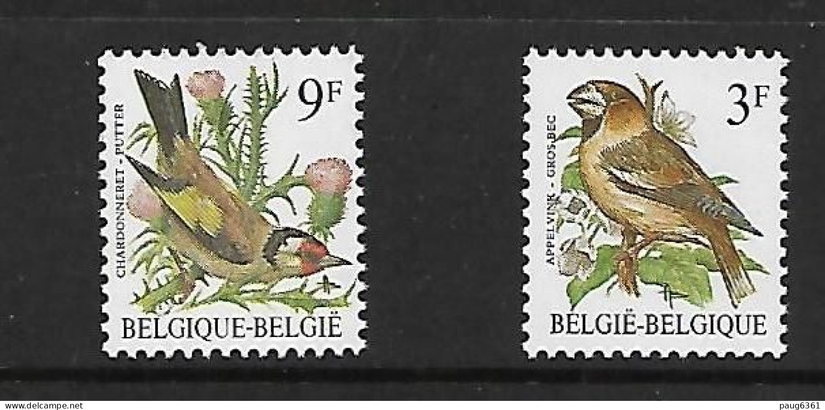 BELGIQUE 1985 OISEAUX YVERT  N°2186/2187 NEUF MNH** - Zangvogels