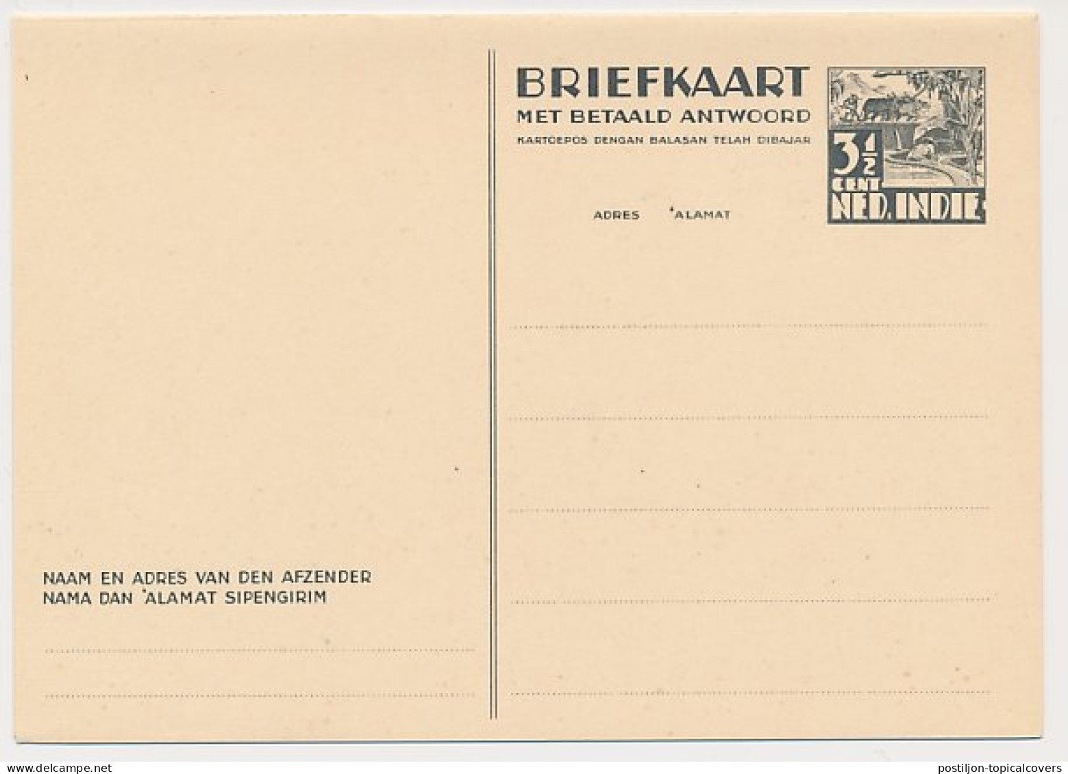 Ned. Indie Briefkaart G. 64 - Niederländisch-Indien