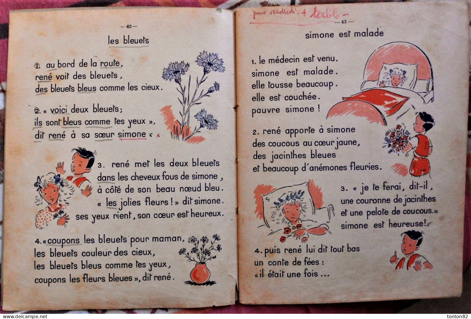 Mme M. Picard - Clair Matin - Méthode De Lecture ( 2e Livret ) - Librairie Armand Colin - ( 1961 ) . - 6-12 Years Old