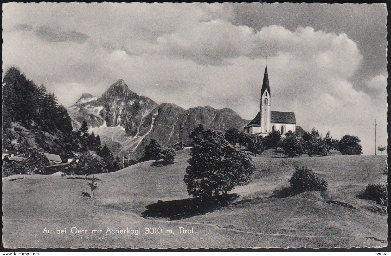 Austria - 6433 Oetz - Au Mit Acherkogl - Kirche - Nice Stamp 1958 - Oetz