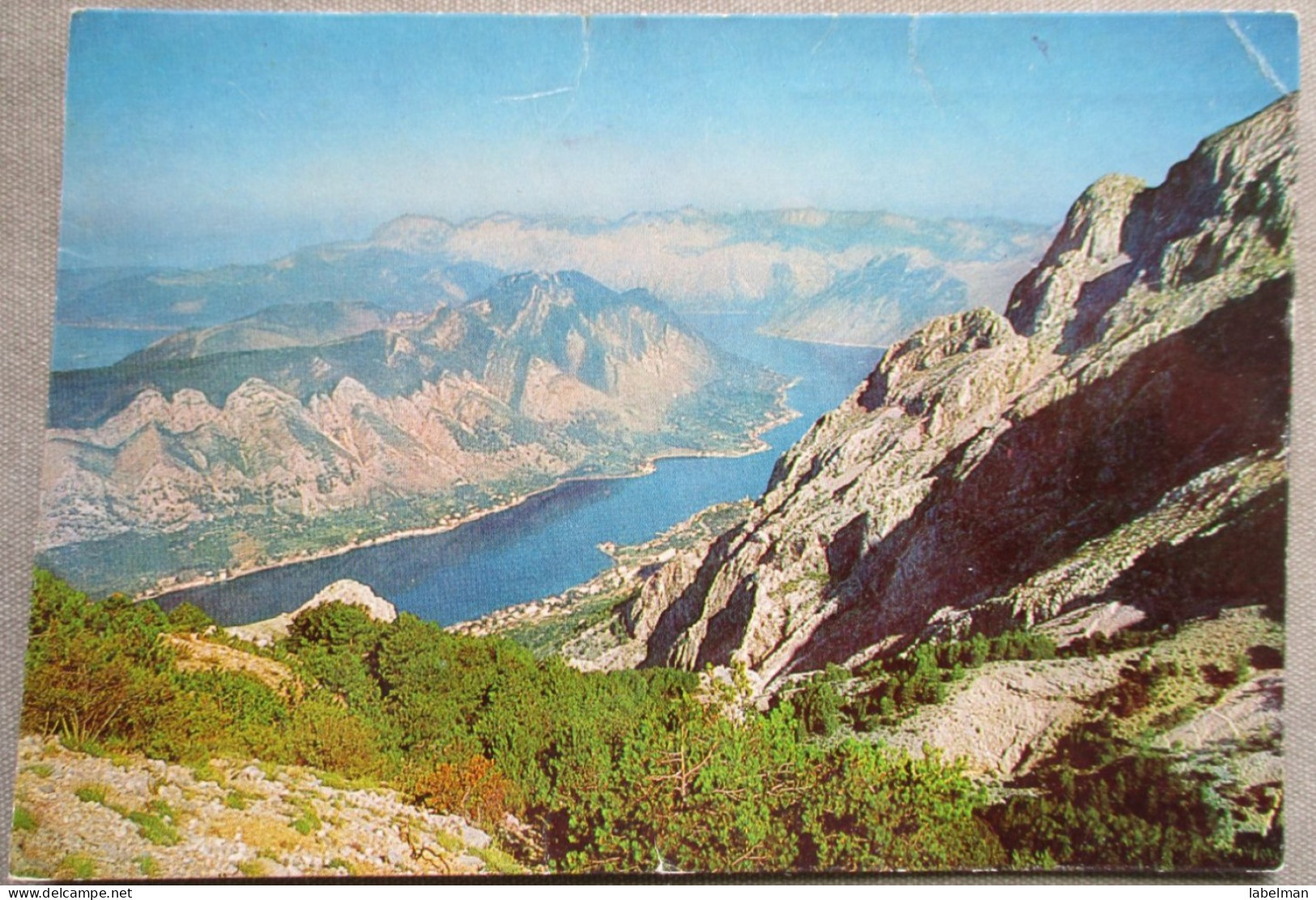 MONTENEGRO BOKA KOTORSKA JUGOSLAVIA POSTCARD CARTOLINA ANSICHTSKARTE CARTE POSTALE POSTKARTE CARD KARTE - Hotelaufkleber