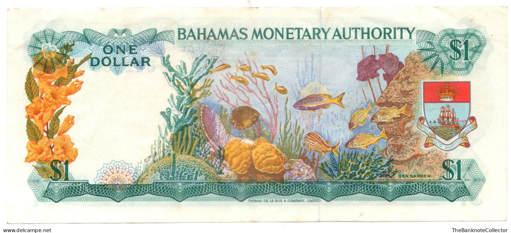 Bahamas Monetary Authority 1 Dollar 1968 QEII P-27 - Bahamas