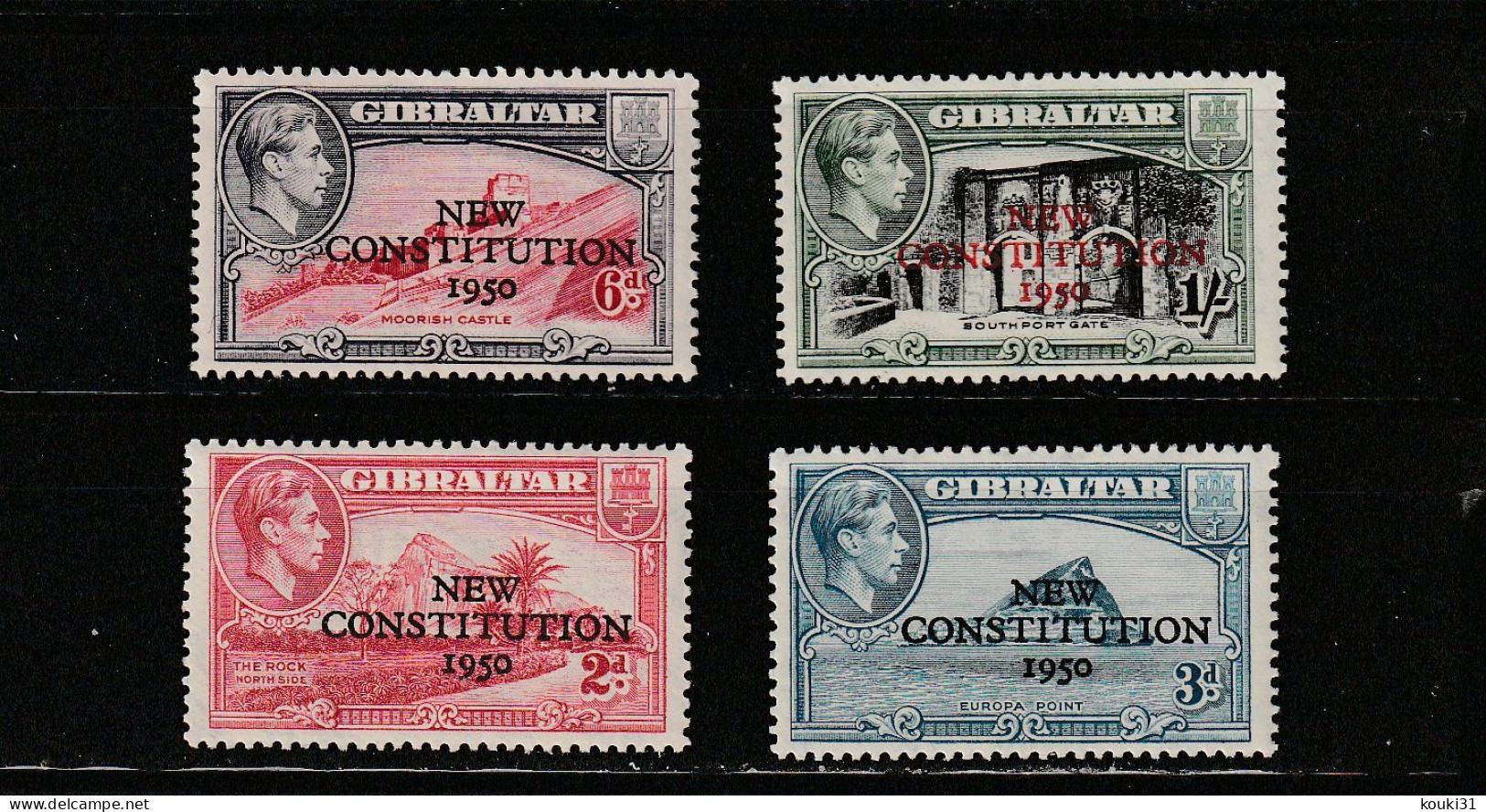 Gibraltar YT 125/8 * : Nouvelle Constitution - 1950 - Gibraltar