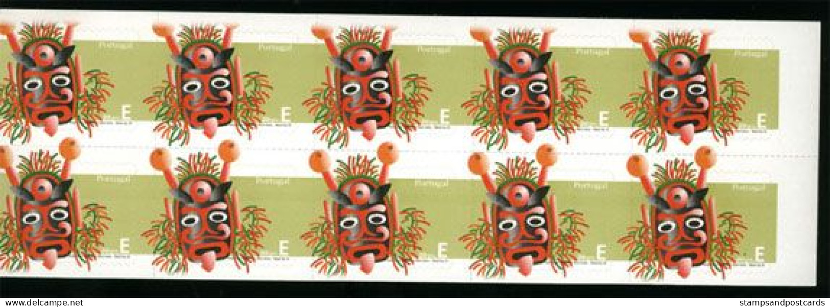 Portugal Carnet Autocollant 2006 Masque Nouvel An Bragança *** 2006 Sticker Stamp Booklet Mask New Year *** - Booklets