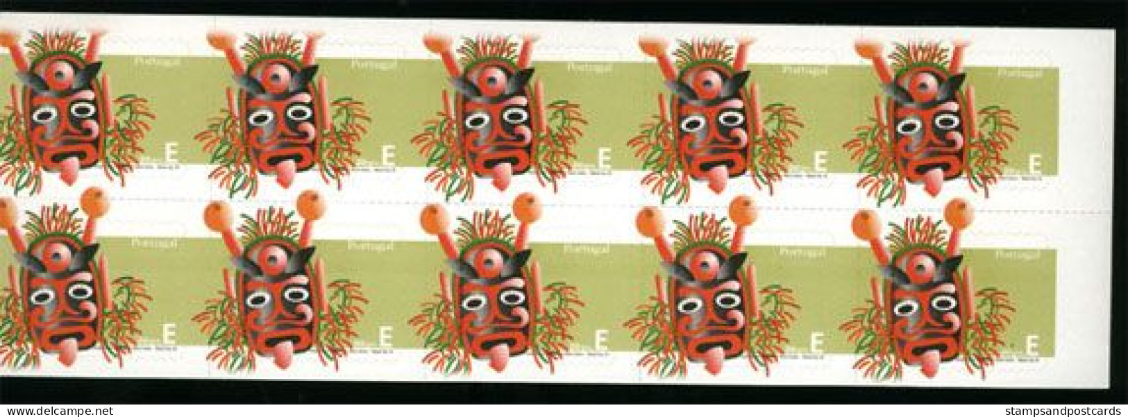 Portugal Carnet Autocollant 2006 Masque Nouvel An Bragança *** 2006 Sticker Stamp Booklet Mask New Year *** - Carnets