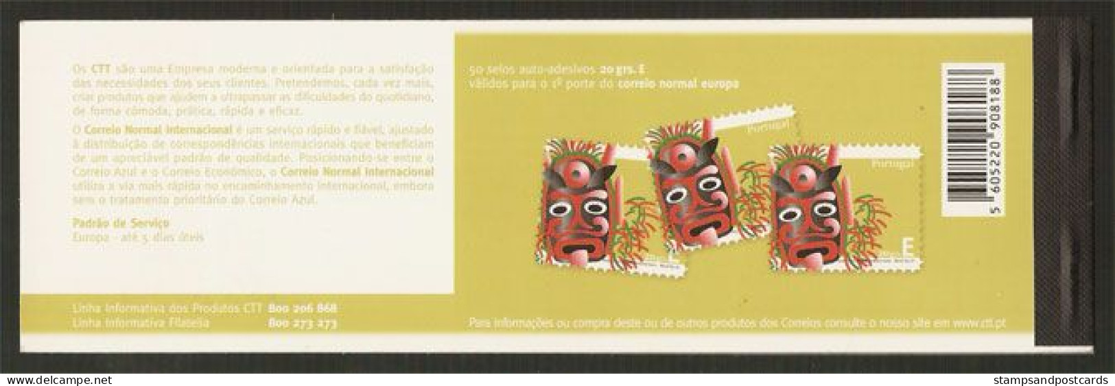 Portugal Carnet Autocollant 2006 Masque Nouvel An Bragança *** 2006 Sticker Stamp Booklet Mask New Year *** - Cuadernillos