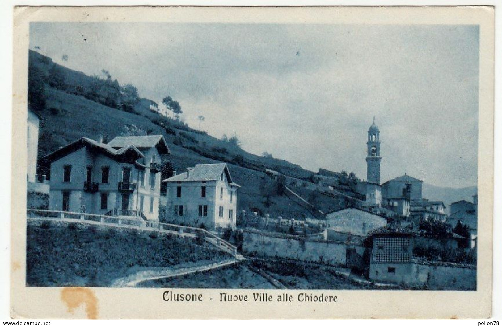 CLUSONE - NUOVE VILLE ALLE CHIODERE - BERGAMO - 1924 - Vedi Retro - Bergamo